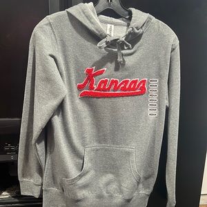 Ladies Hooded KANSAS Sweatshirt with Chenille Patch